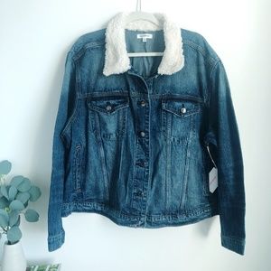🆕 GOOD AMERICAN Oversized Denim Jacket 4-5 XL-XXL